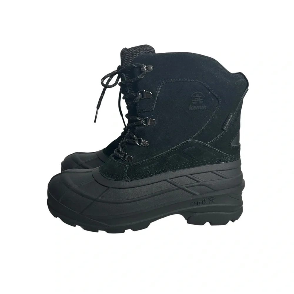 Kamik Fargo 2 Snow Boot Black Waterproof Insulated Weather Boots Men's Size 10